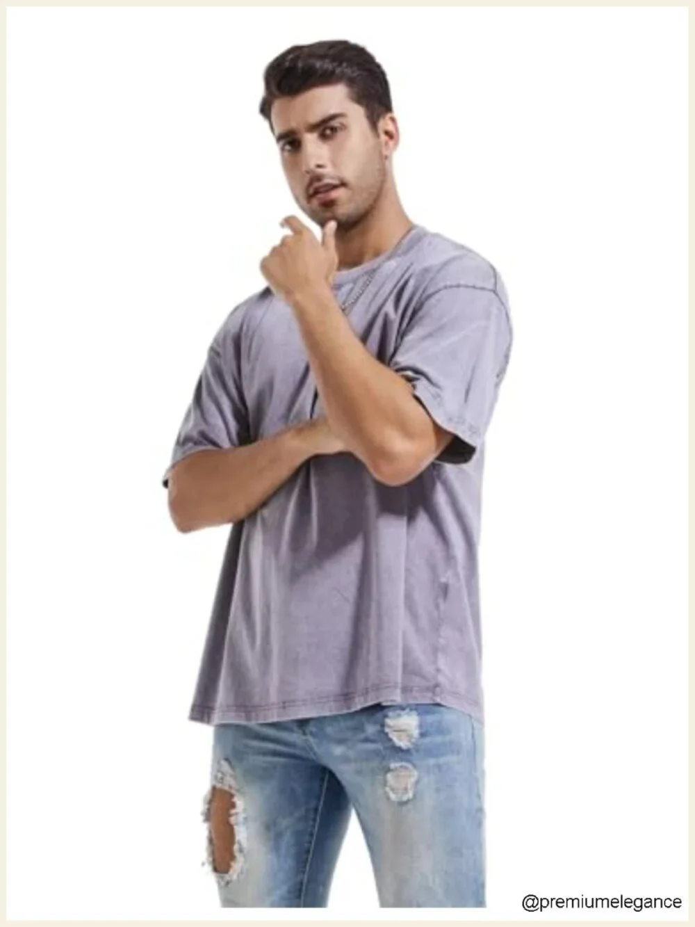 Vintage Oversized Heavy Cotton T-Shirts 3-Pack Loose Fit